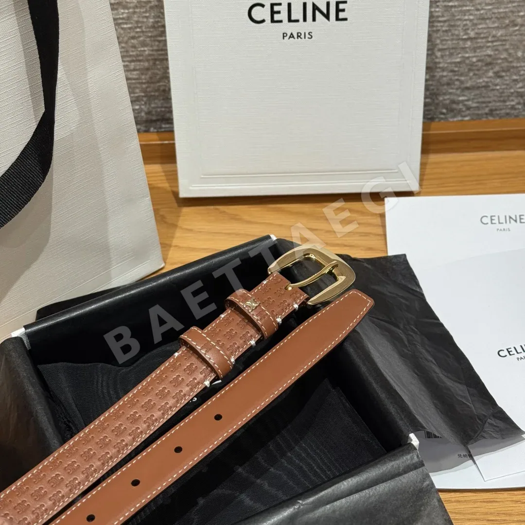 셀린느 카프스킨 여성용 벨트 상세 이미지 5
