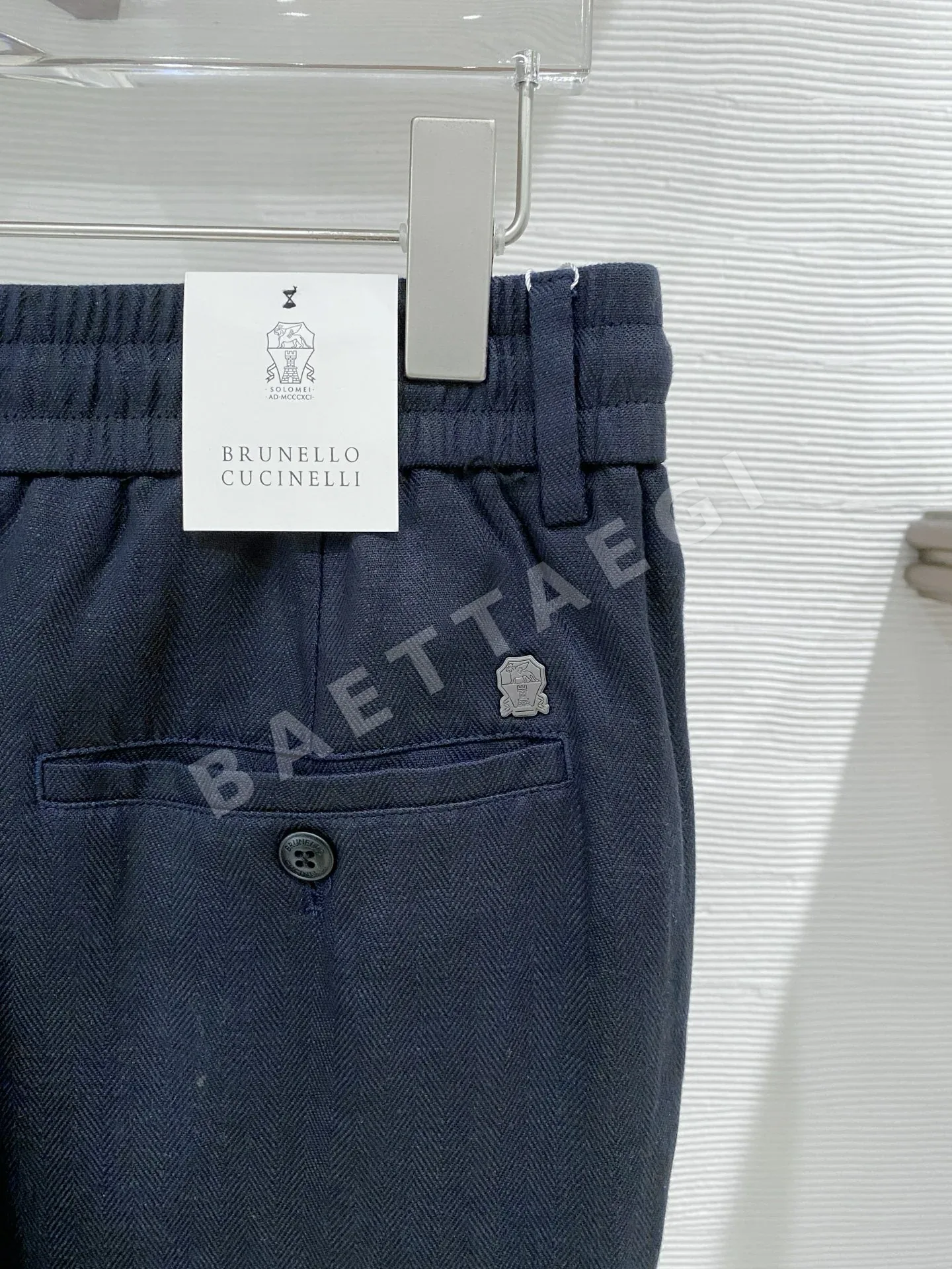 브루넬로쿠치넬리 린넨 드로스트링 남성 바지 상세 이미지 8
