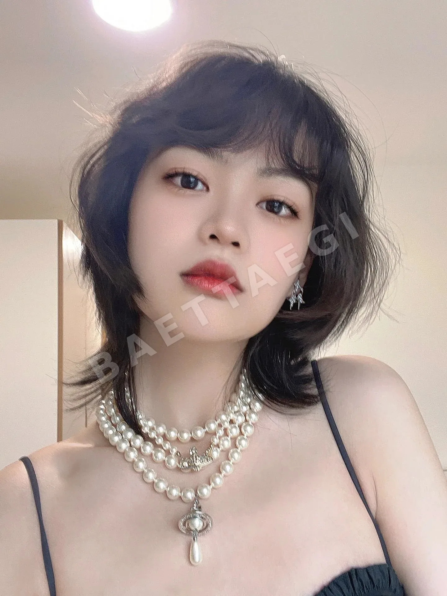비비안웨스트우드 새턴 라인스톤 목걸이 상세 이미지 3