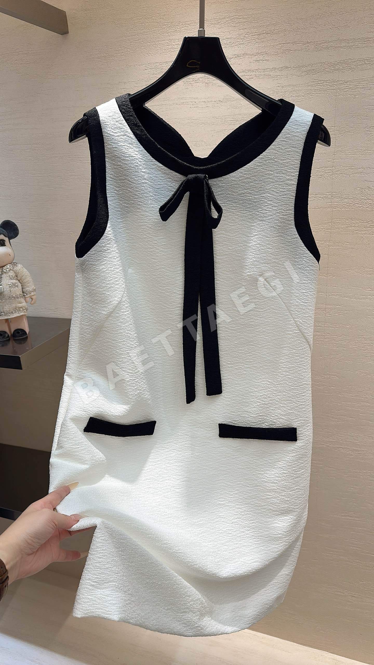 샤넬 나비넥타이 베스트 여성 원피스 상세 이미지 4