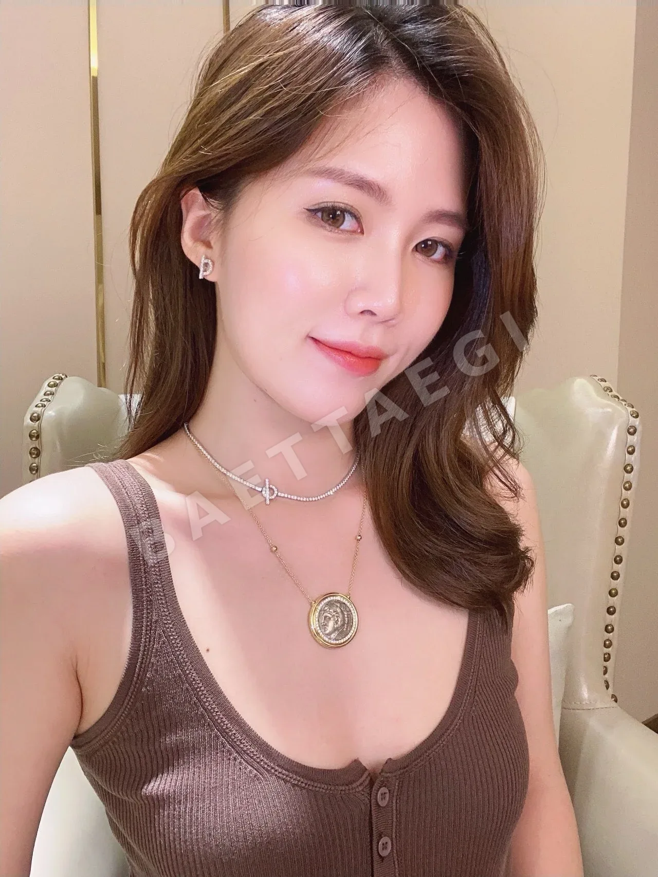 에르메스 앵커 체인 골드 도금 목걸이 상세 이미지 4