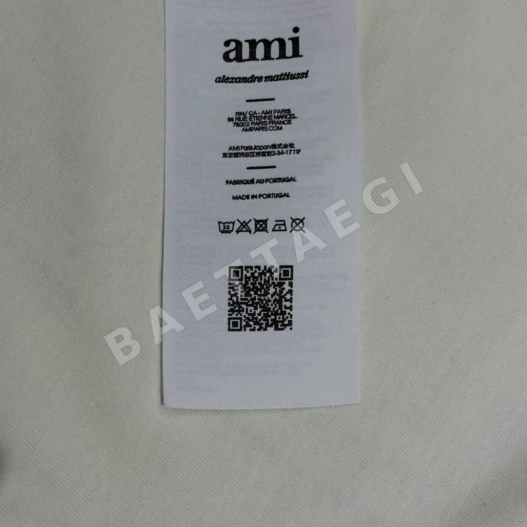 아미 스카프 프린트 코튼 반팔 티셔츠 상세 이미지 9