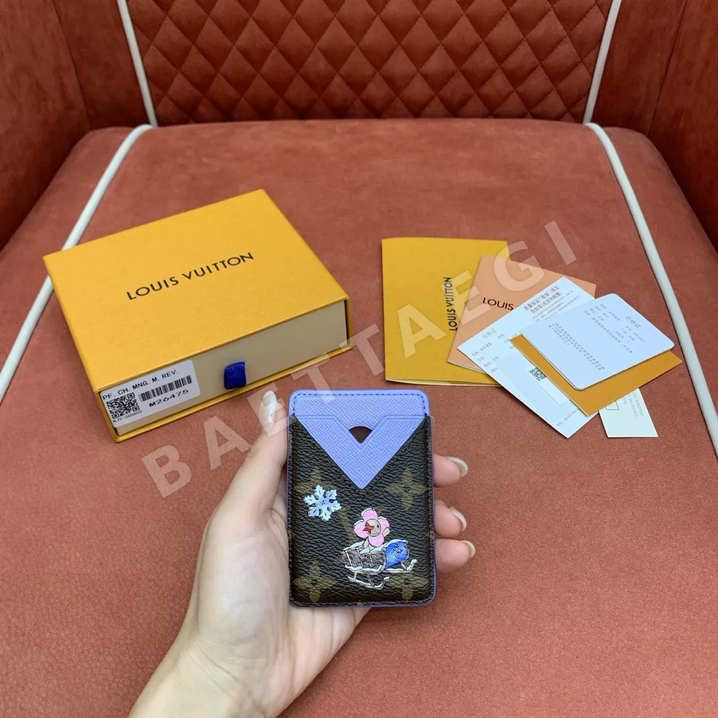 루이비통 모노그램 비비엔느 자석 카드 홀더 M26475