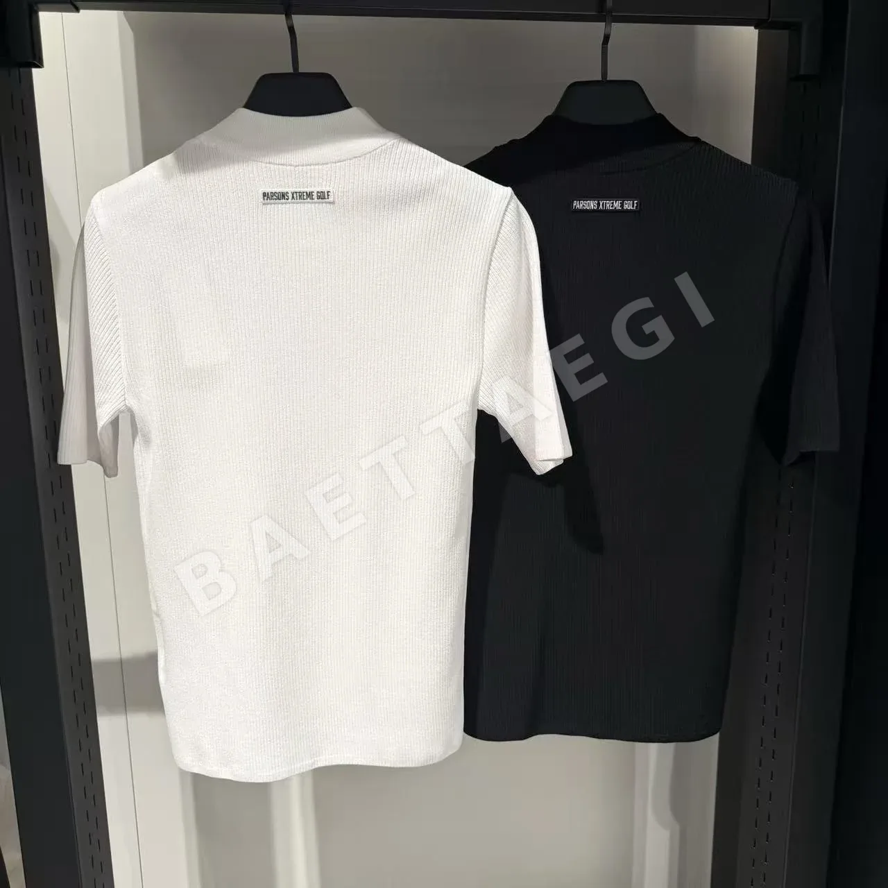 PXG 여성 쿨필 니트 반소매 탑 상세 이미지 2