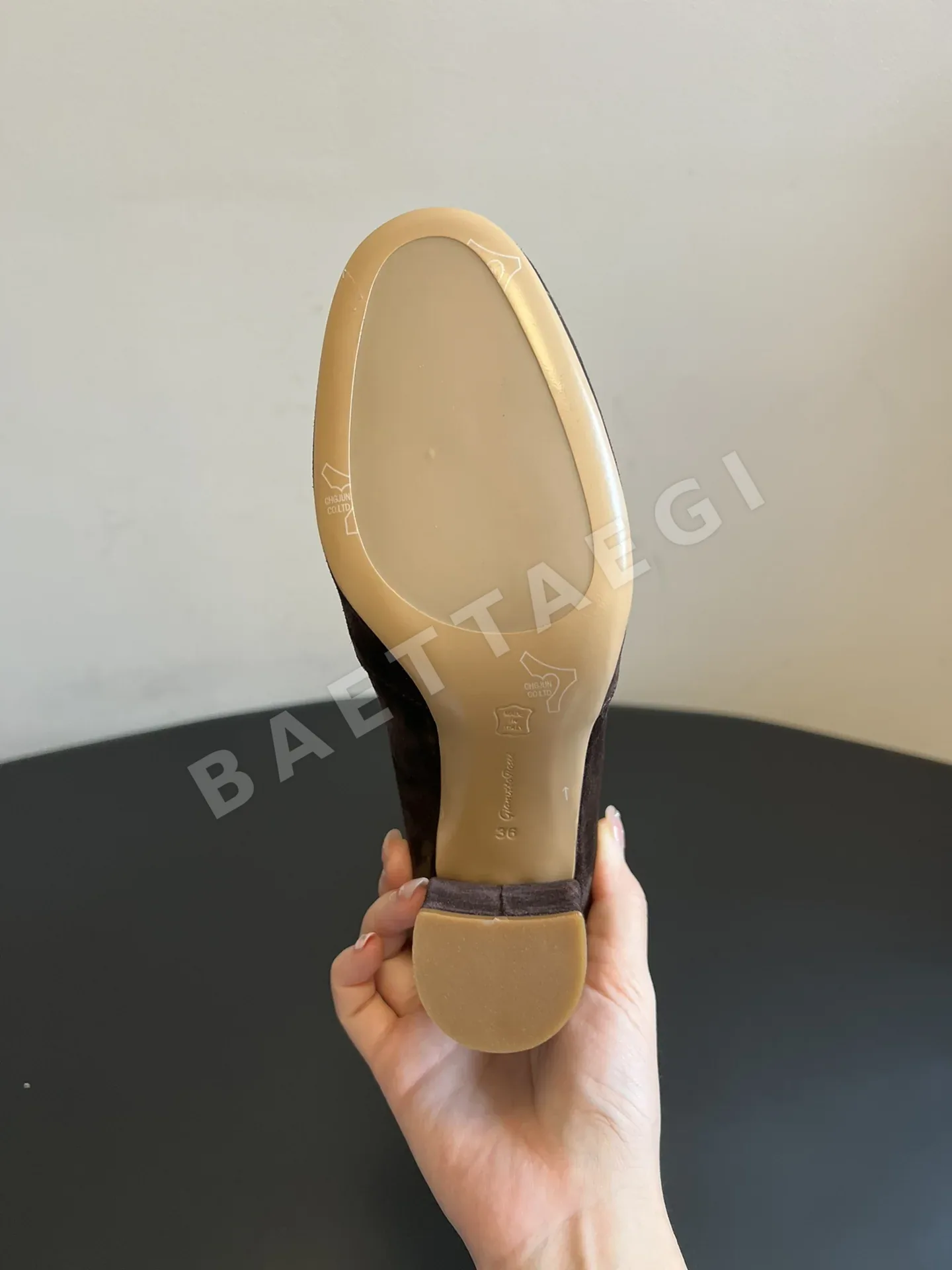 지안비토 로시 지안비토 스웨이드 슬라우치 하이힐 부츠 상세 이미지 8