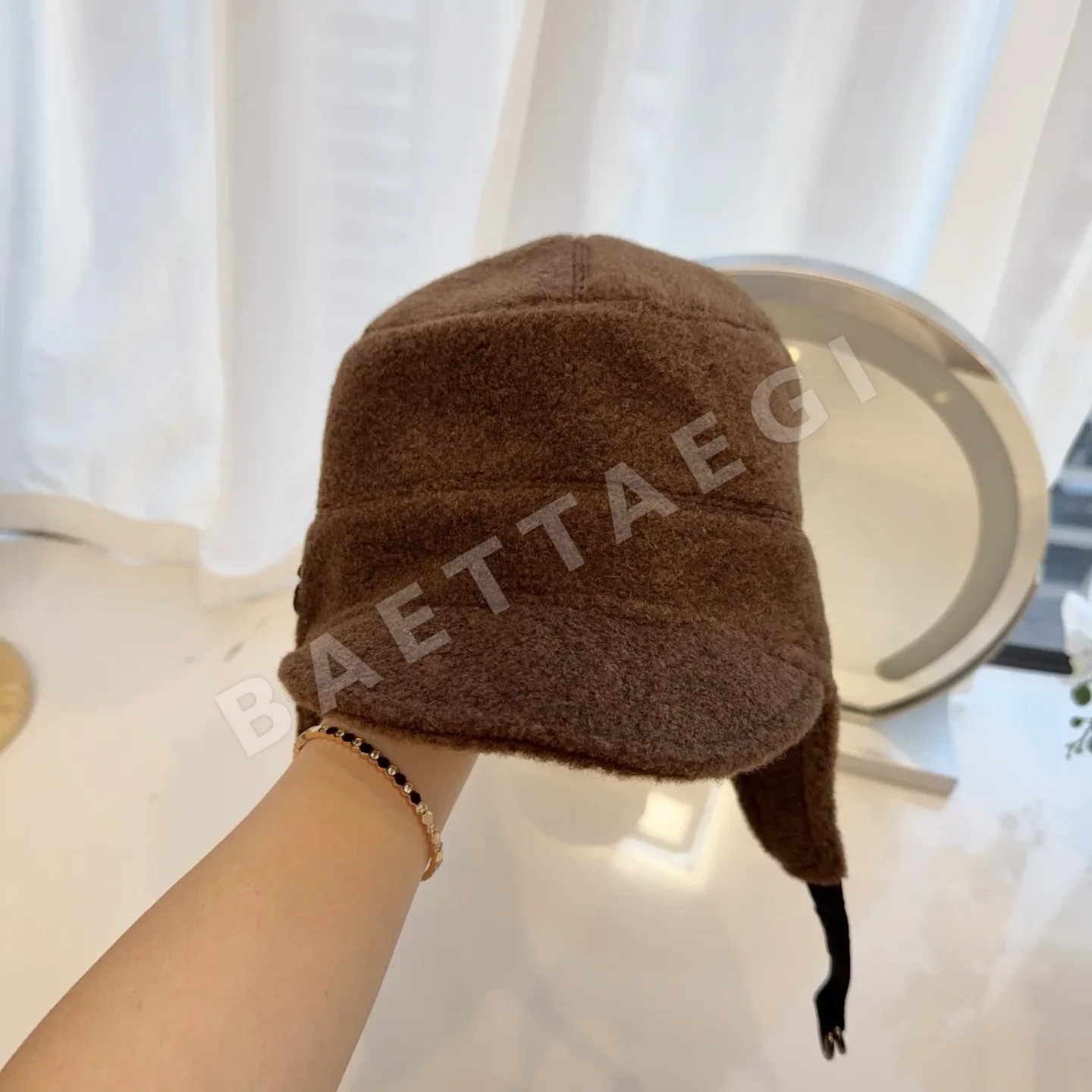 디올 울 귀덮개 스키 모자 상세 이미지 9