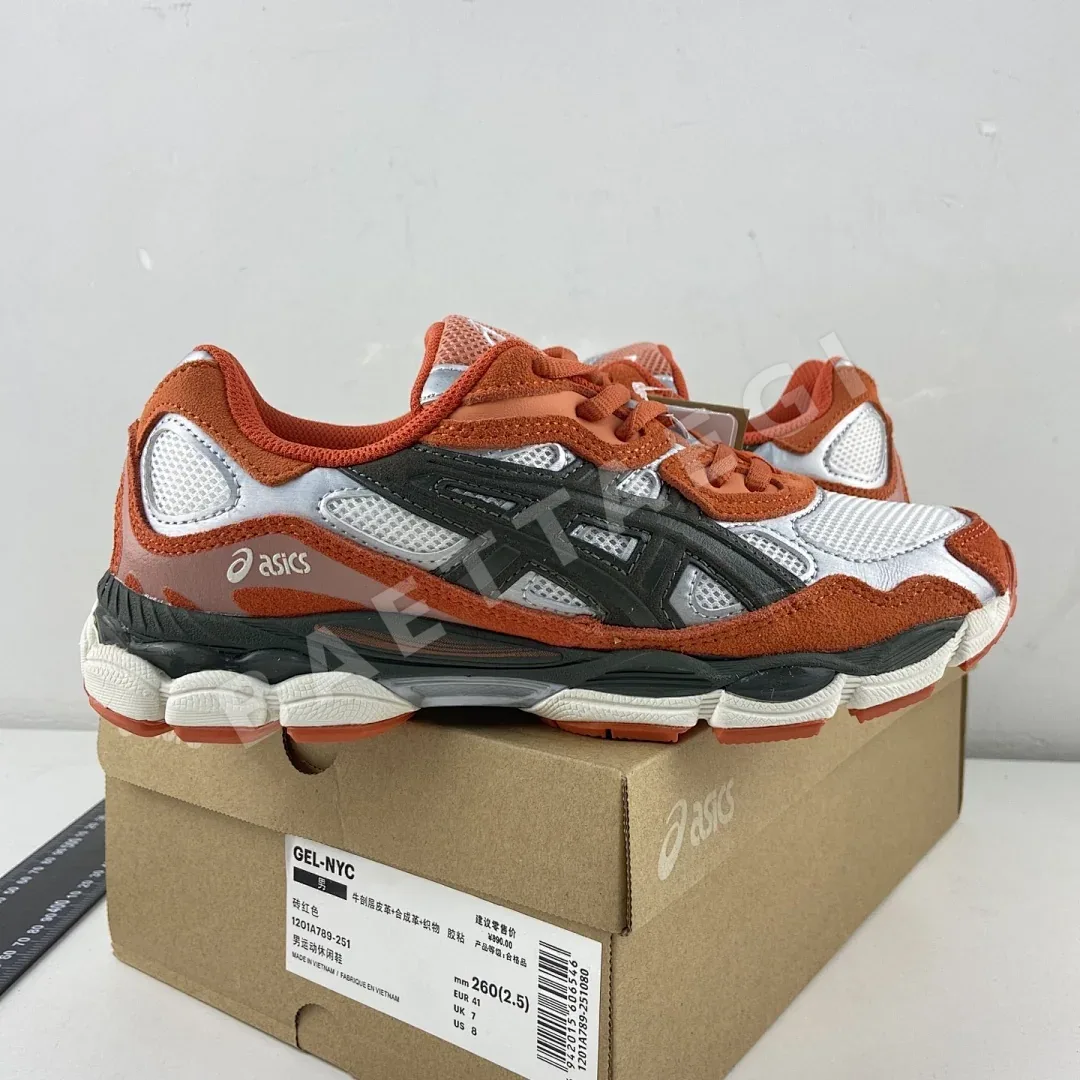 아식스 [HP] 젤 NYC 1201A789-251 200228 Asics Gel-NYC Oatmeal Forest Green Orange