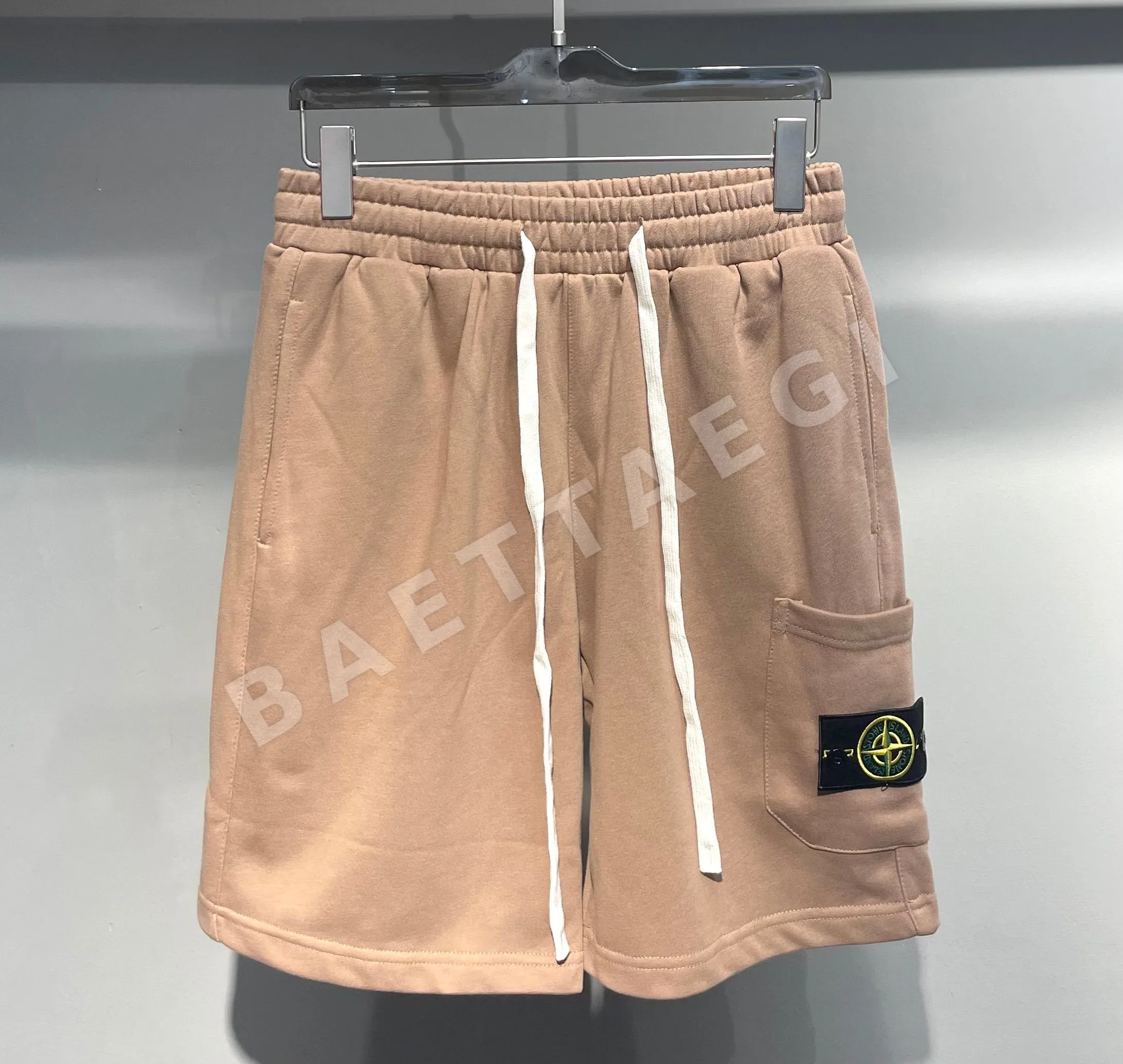 스톤아일랜드 테리 코튼 스웨트 반바지 51367