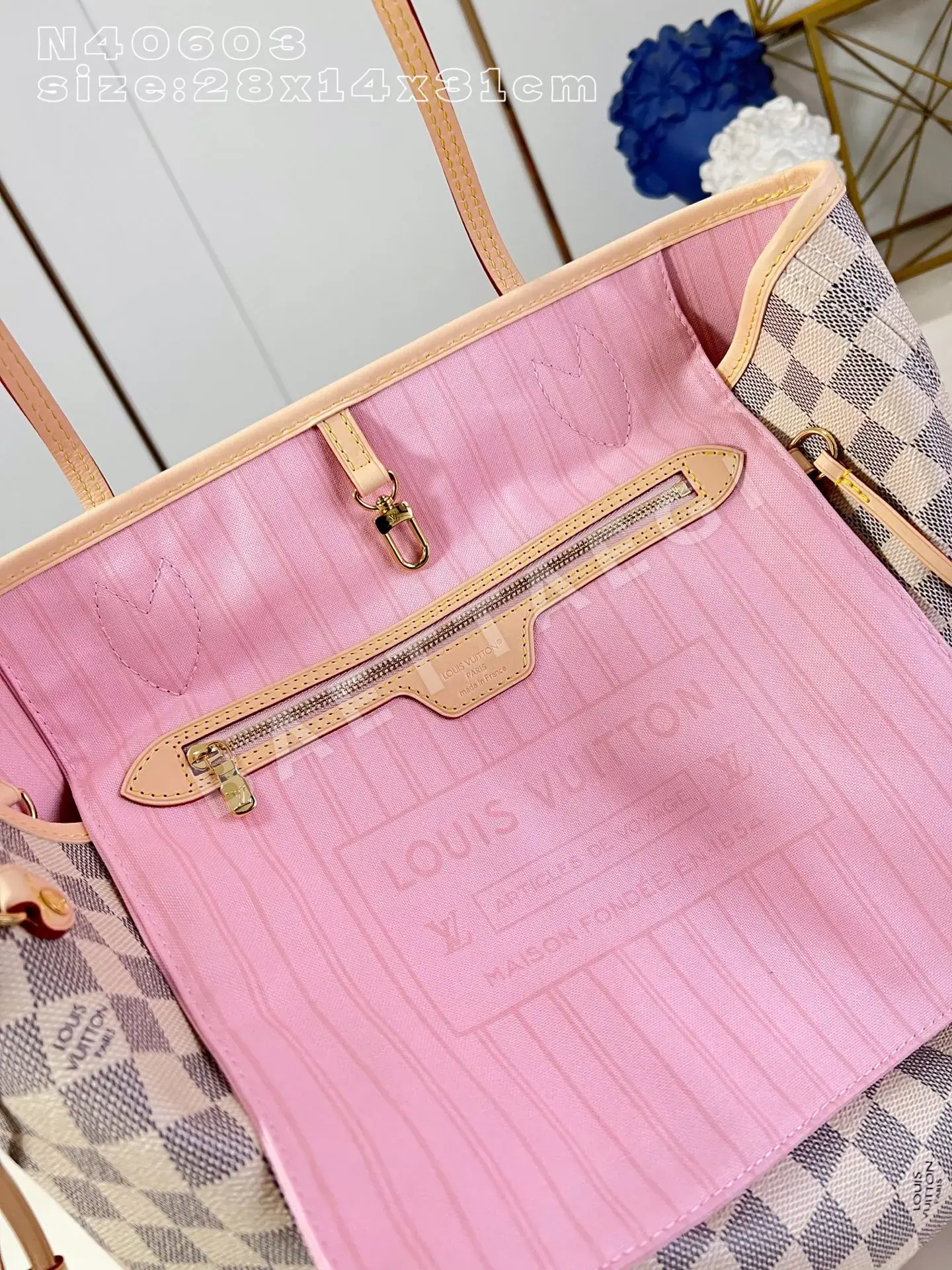 루이비통 네버풀 미디엄 다미에 토트백 N40603 상세 이미지 11