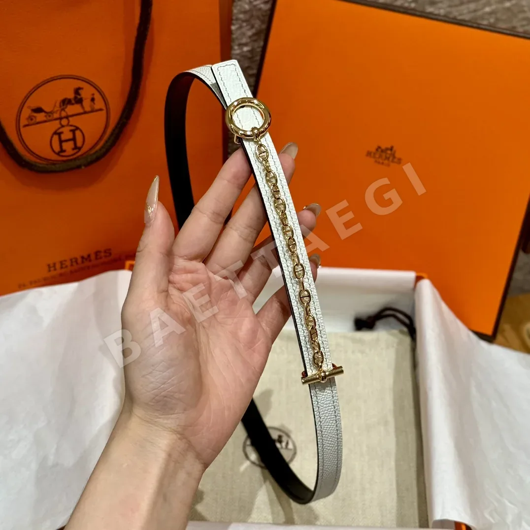 에르메스 팔라듐 메탈 체인 잠금 벨트 상세 이미지 4