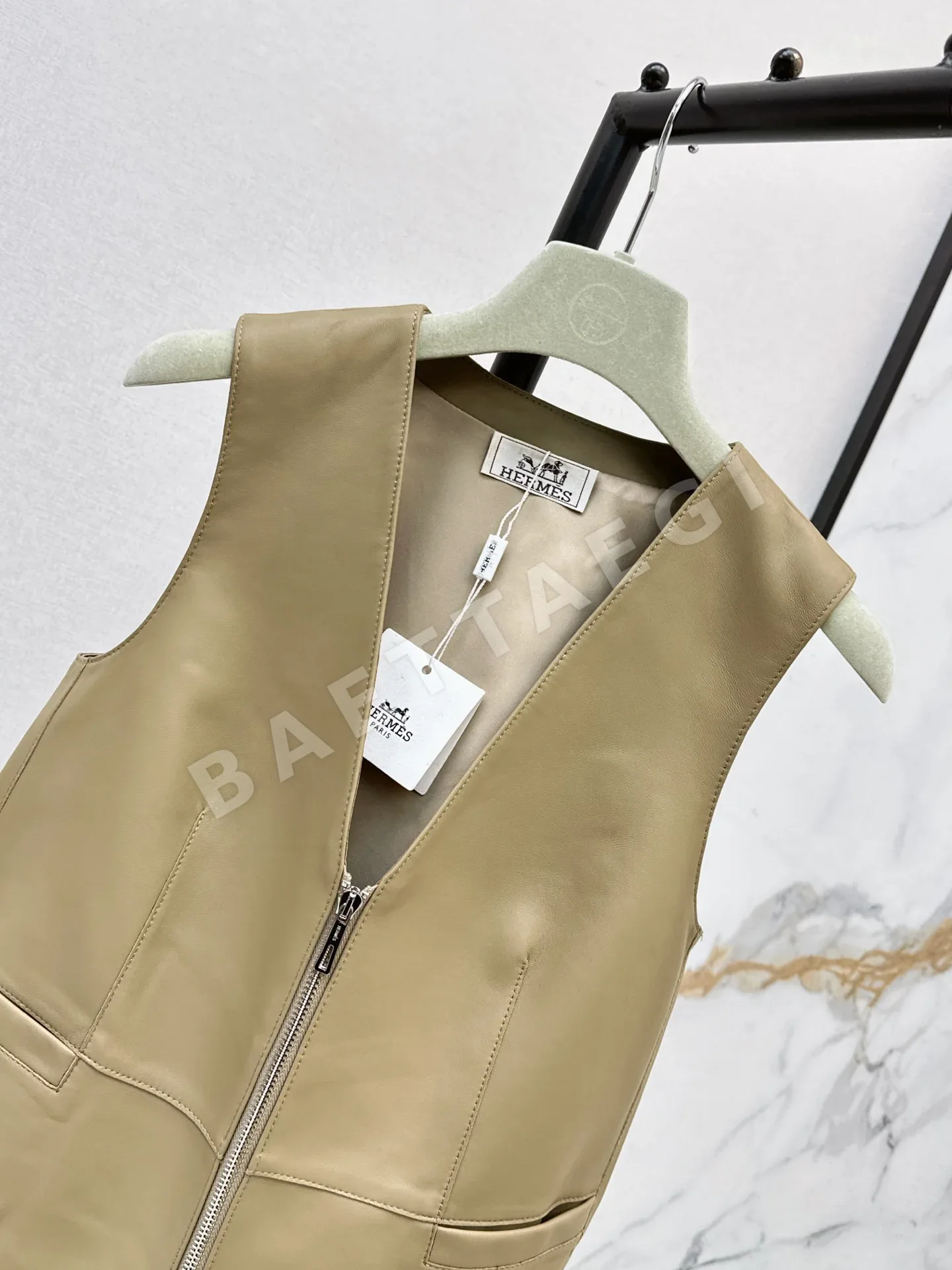 에르메스 승마풍 램스킨 여성 조끼 상세 이미지 3