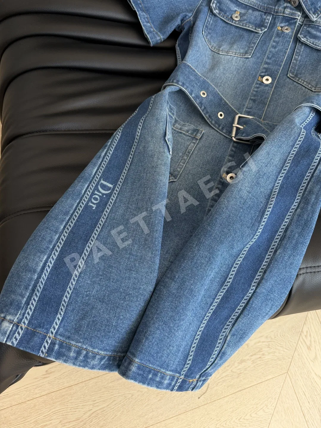 디올 데님 벨트 여성 원피스 상세 이미지 6