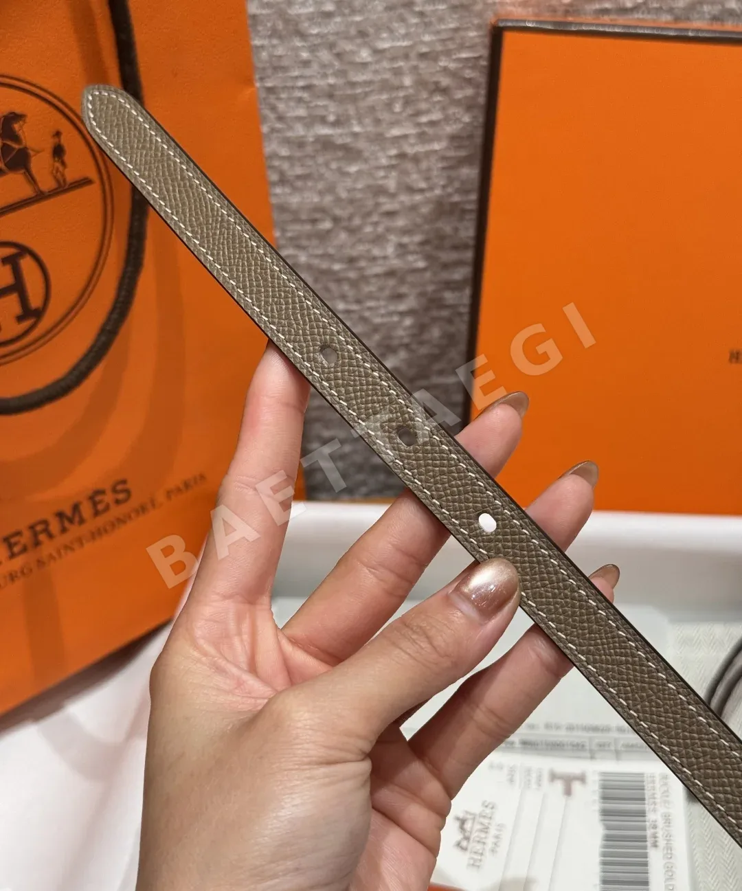 에르메스 팝 H 15mm 에포손 카프스킨 벨트 상세 이미지 6