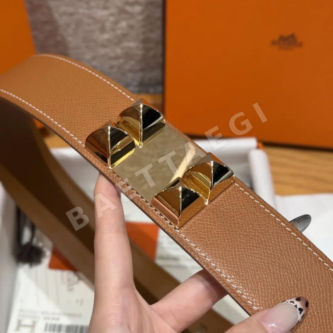 에르메스 코리에르 드 시앙 앱송 카프스킨 벨트 상세 이미지 7