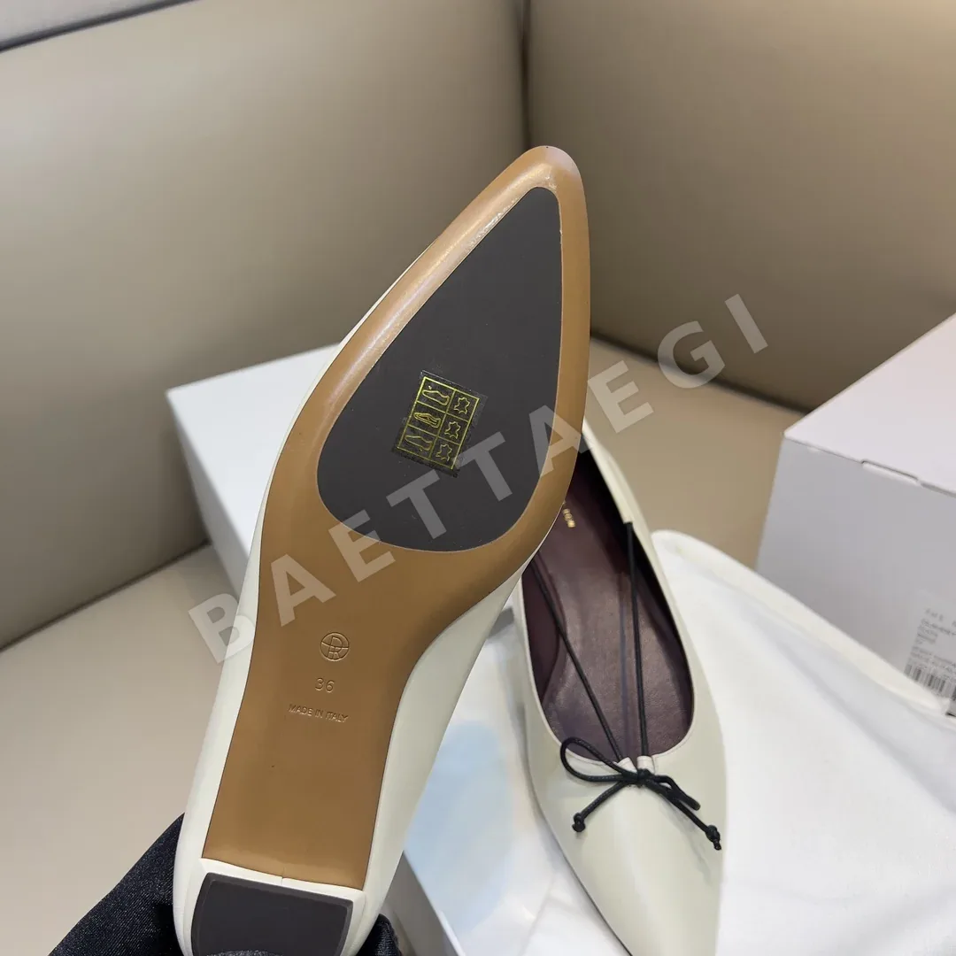 더로우 뾰족 앞코 로우힐 플랫 슈즈 상세 이미지 8