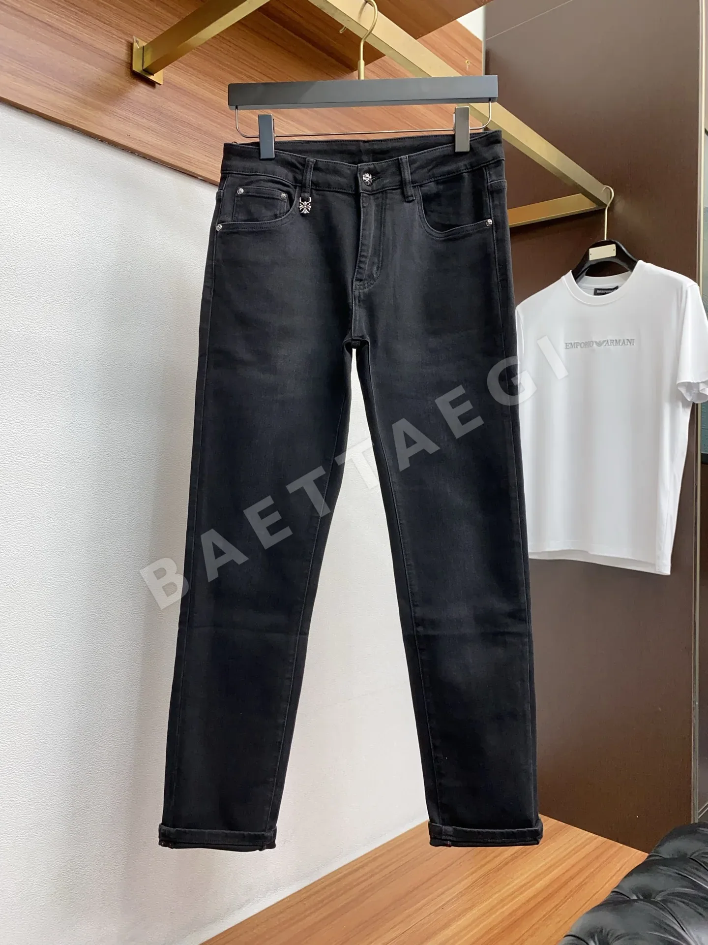 크롬하츠 데님 남성 청바지 상세 이미지 2