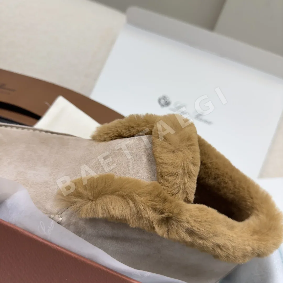 로로피아나 서머워크 코요테 퍼 하이컷 신발 상세 이미지 9