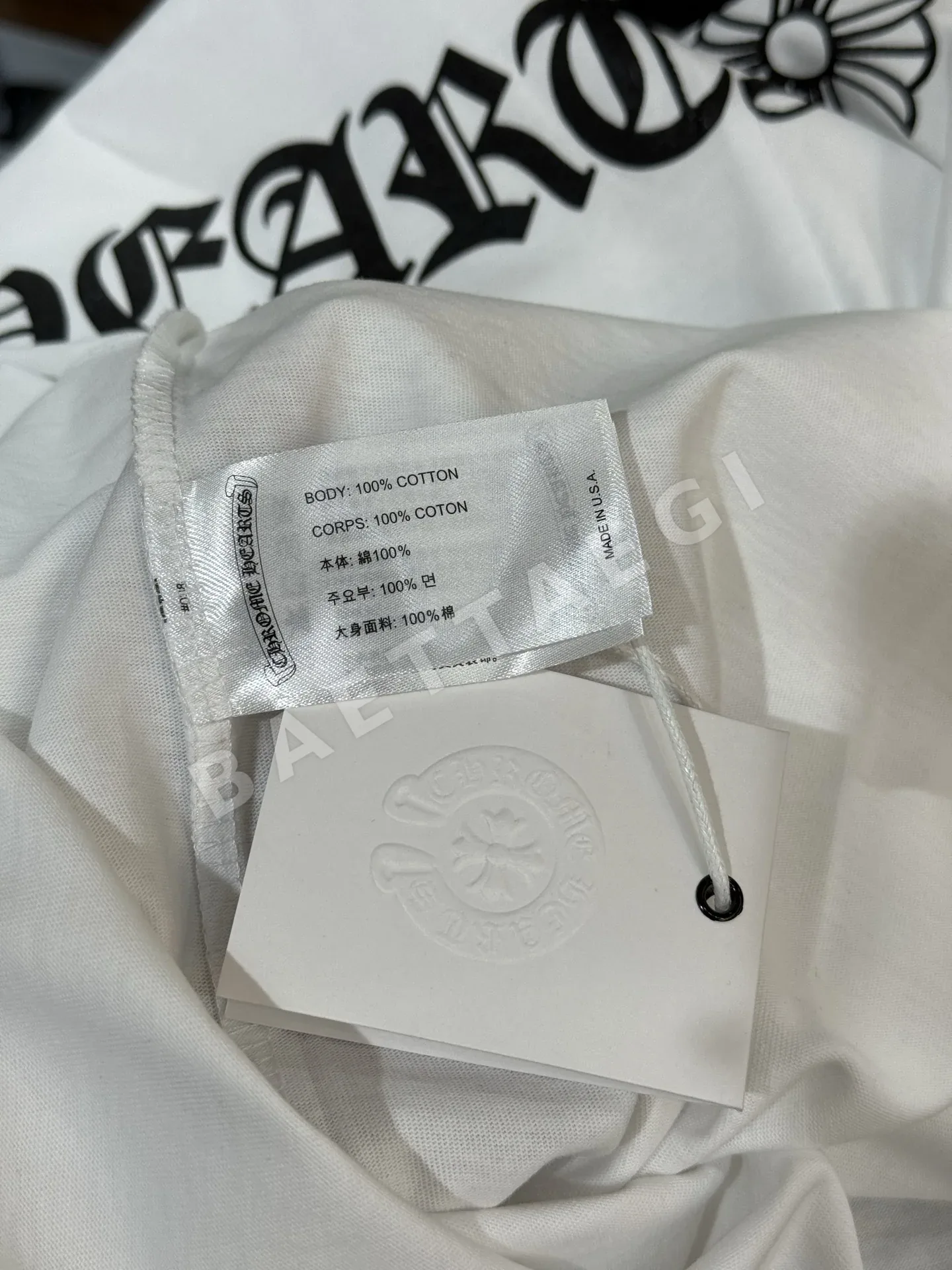 크롬하츠 산스크리트 화이트 남성 긴팔 상세 이미지 7