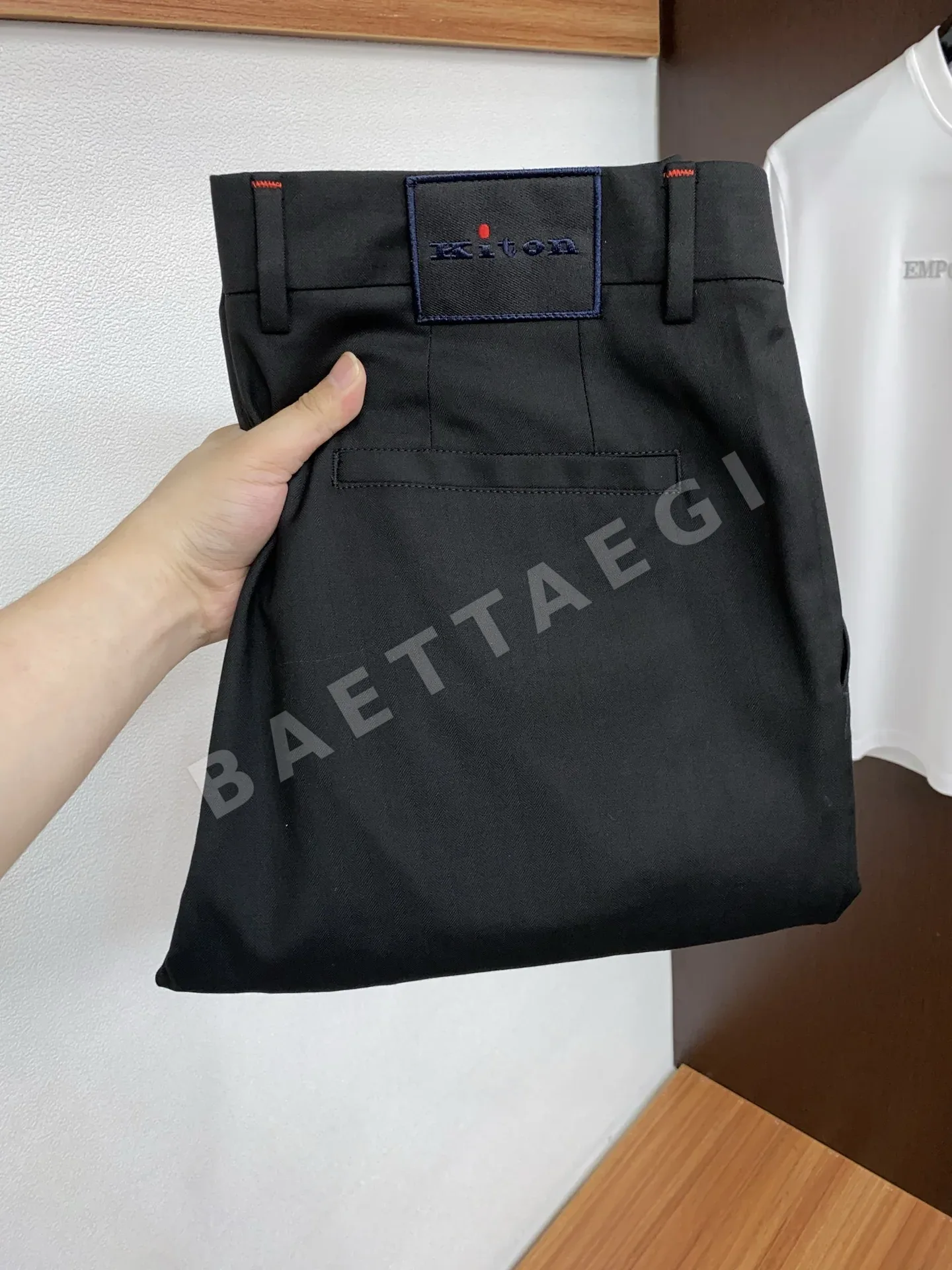 키톤 울 혼방 코튼 남성 바지 88516