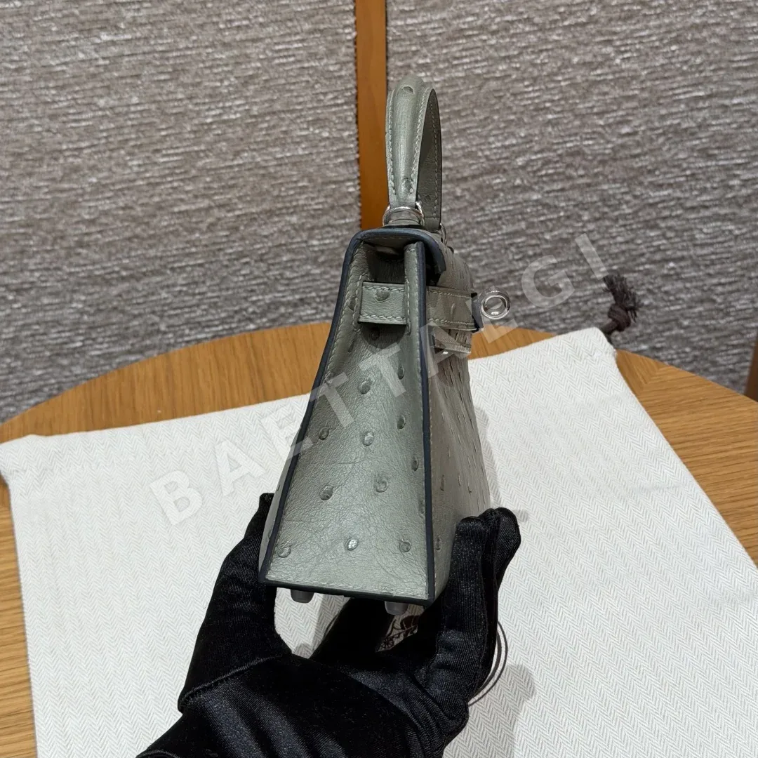 에르메스 미니 켈리 오스트리치 가방 상세 이미지 3