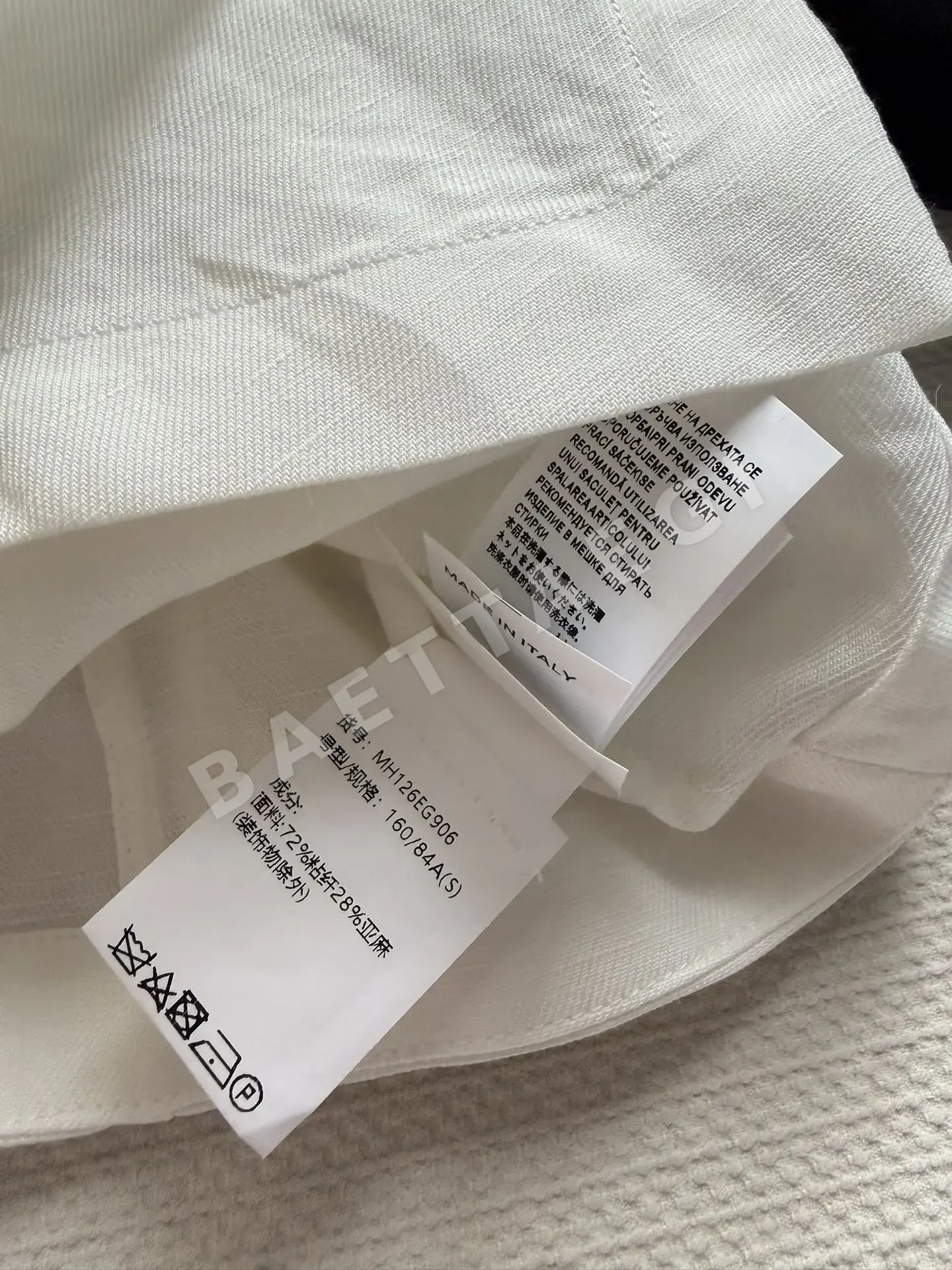 브루넬로쿠치넬리 린넨 노슬리브 크로스오버 셔츠 상세 이미지 6