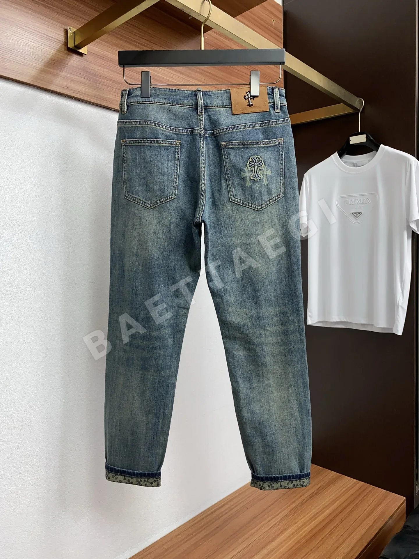 크롬하츠 데님 남성 바지 상세 이미지 8
