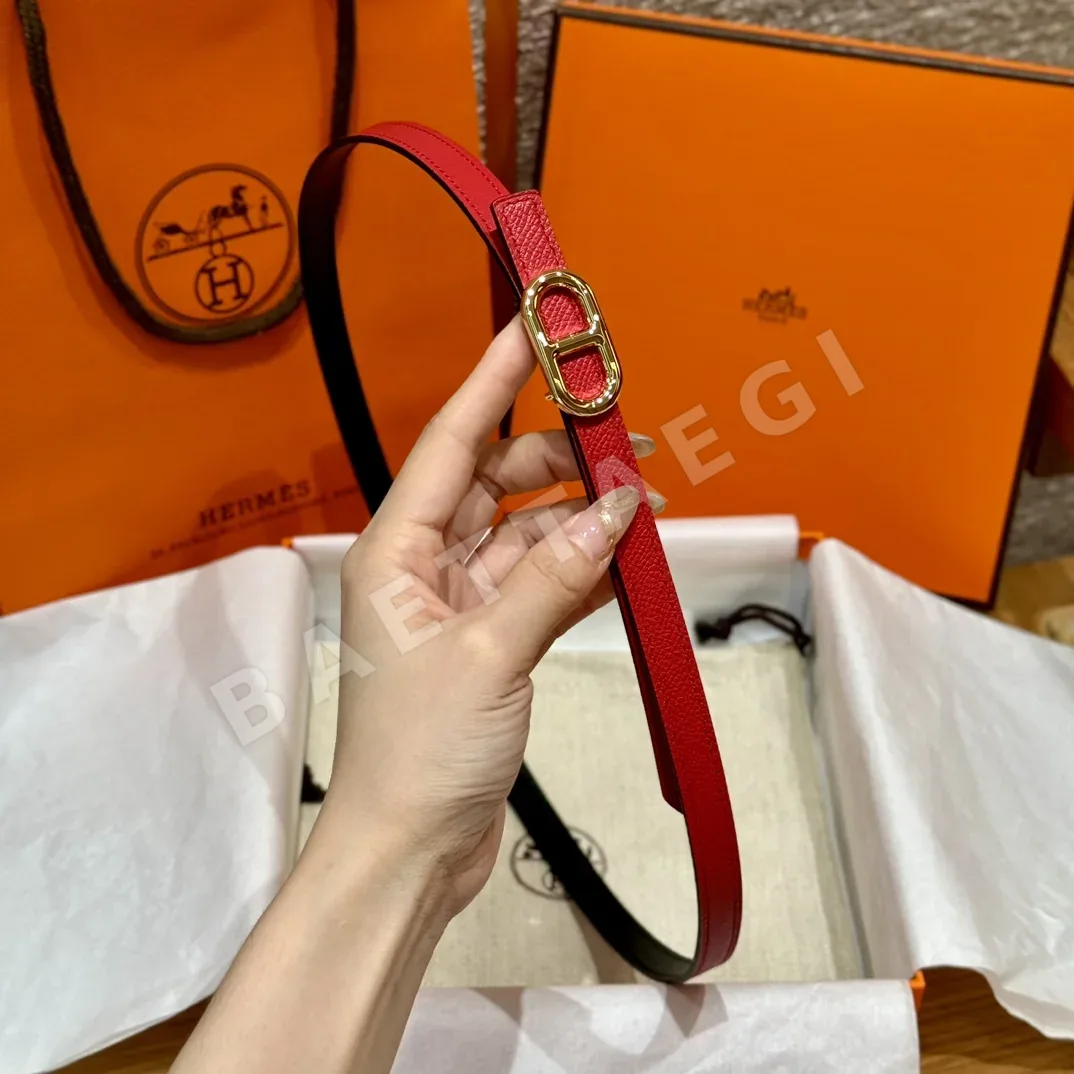 에르메스 셰느당크르 링크 금속 버클 벨트 상세 이미지 4