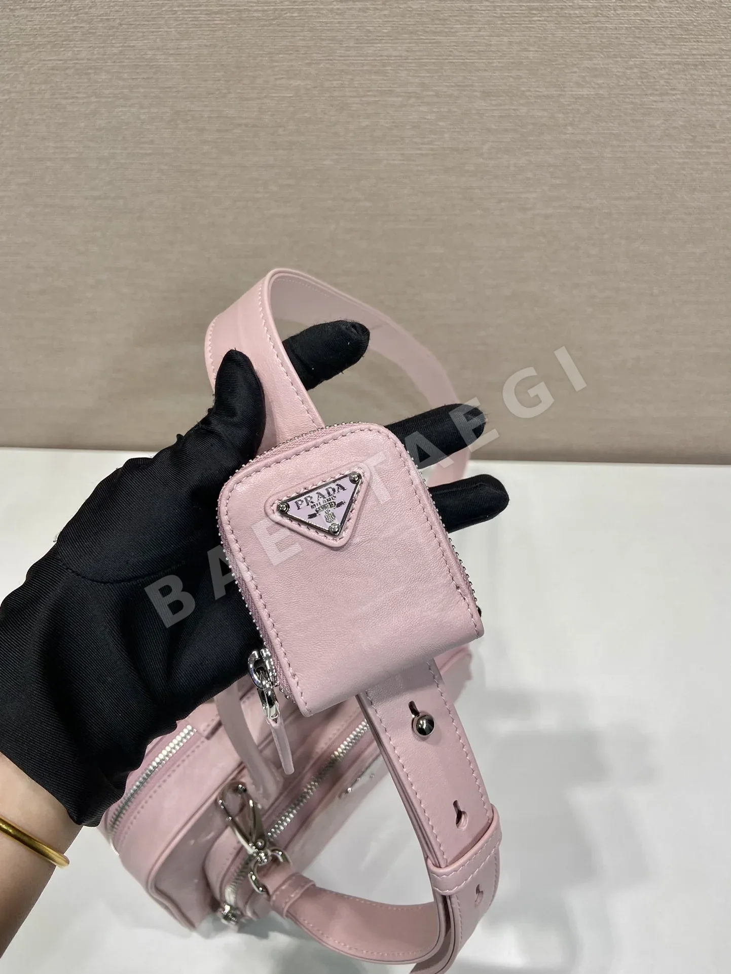 프라다 양가죽 보스턴 핸드백 1BB099 상세 이미지 5