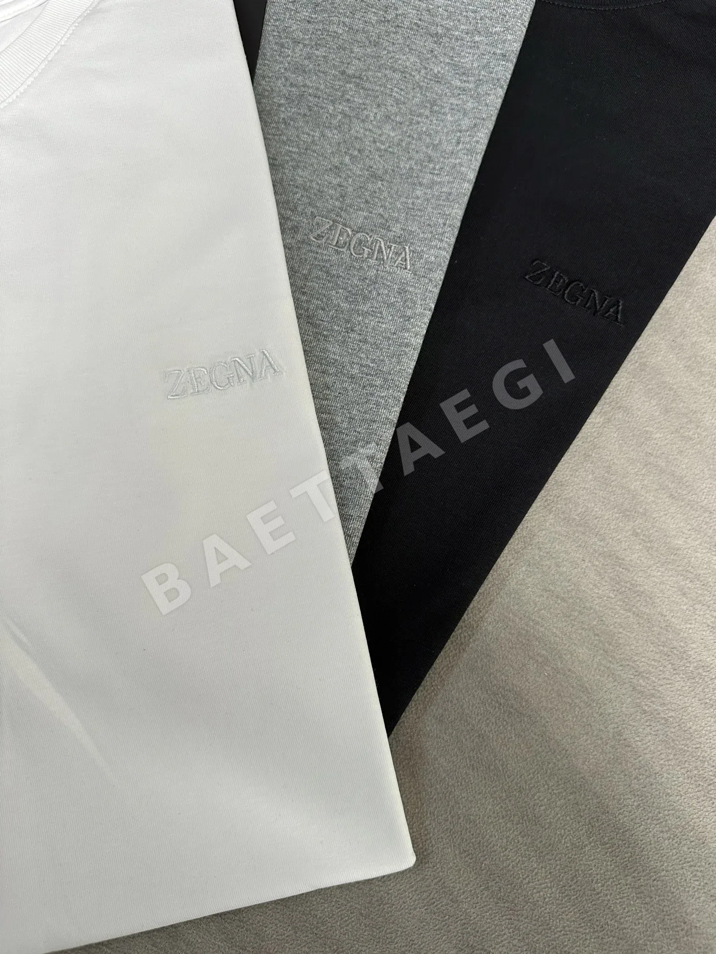 제냐 남성 크루넥 반팔 티셔츠 상세 이미지 4