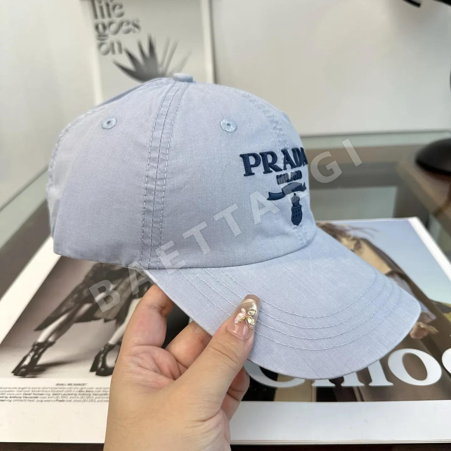 프라다 베이스볼 캡 상세 이미지 7