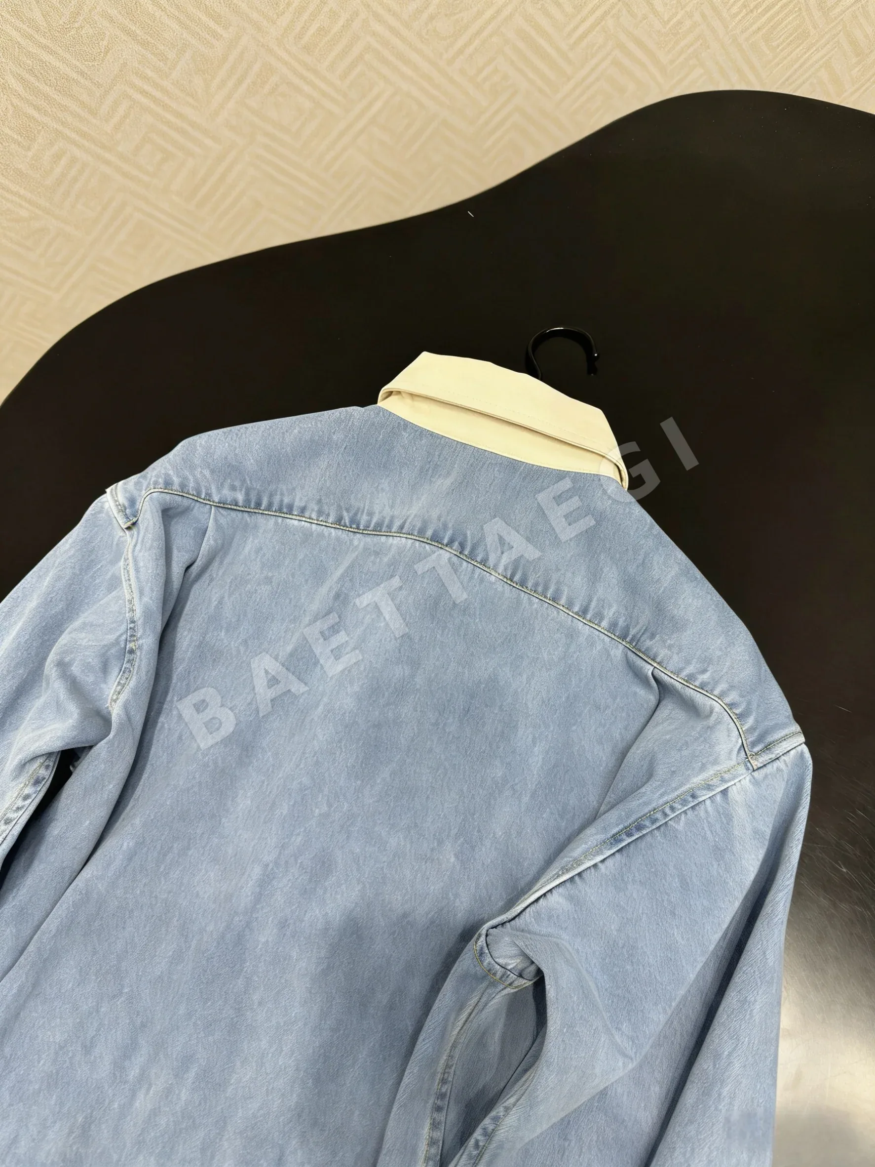 미우미우 블루 데님 카라 자켓 상세 이미지 18