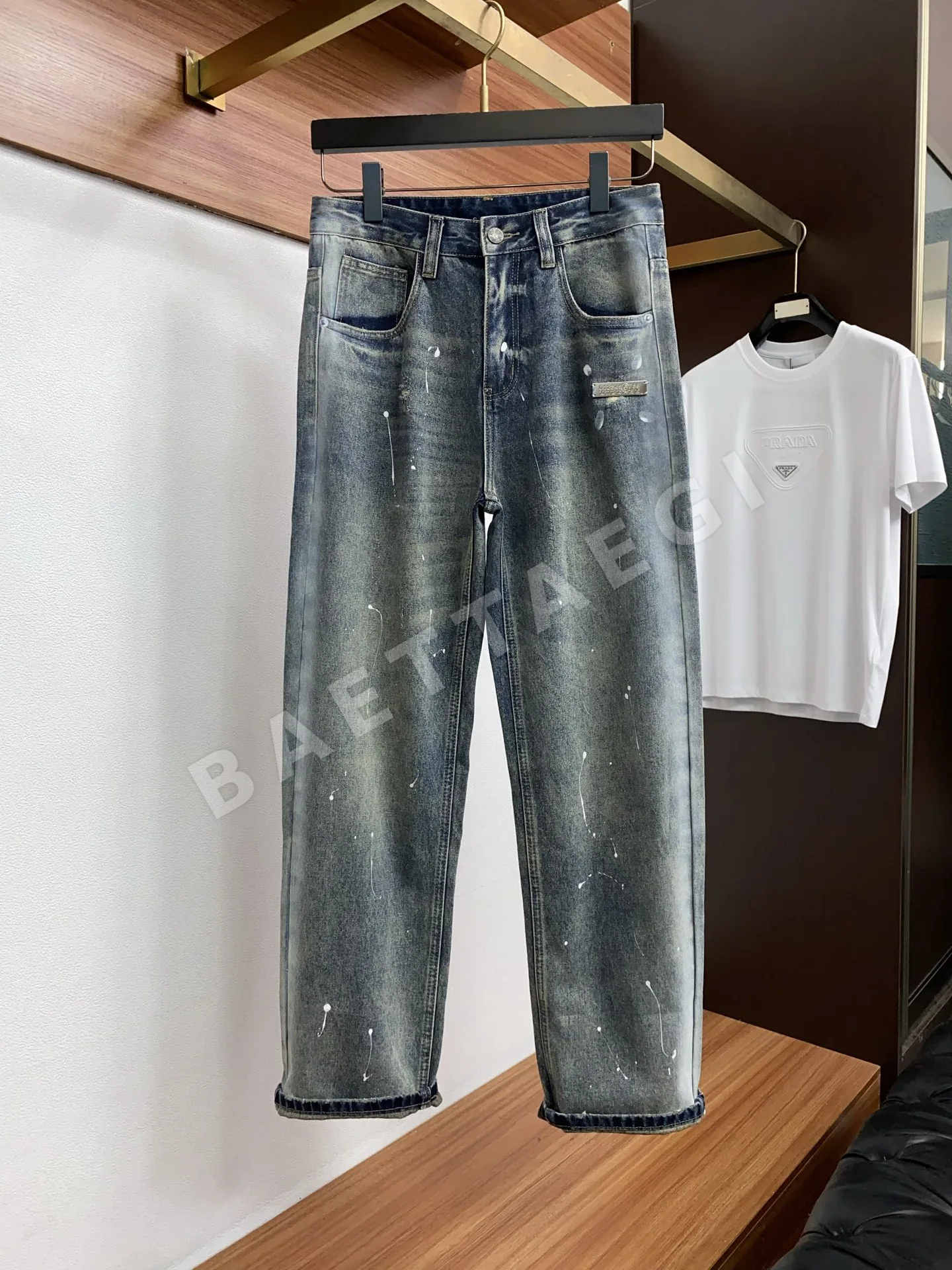 마르지엘라 스트레이트 레그 데님 남성 바지 상세 이미지 2