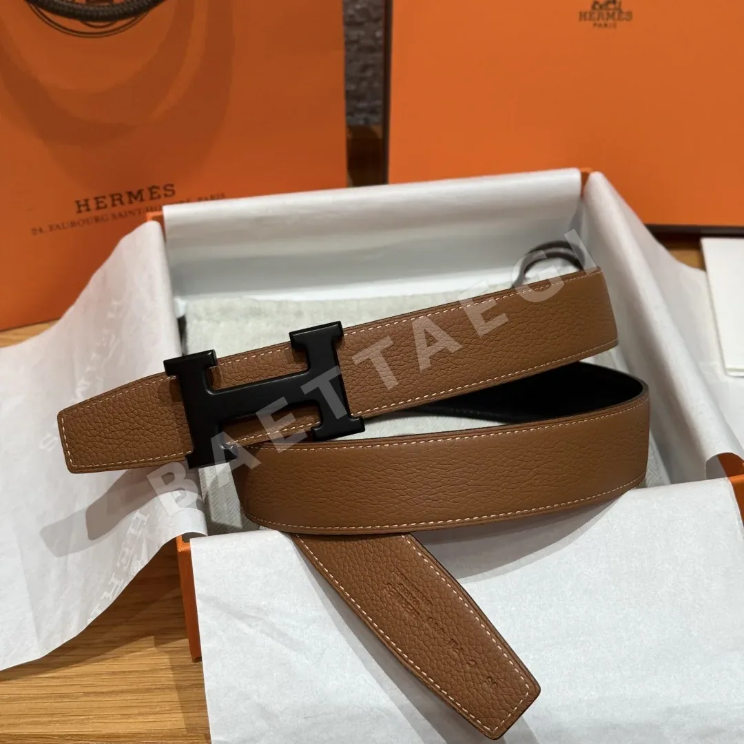 에르메스 리버시블 메탈 버클 남성 벨트 175659