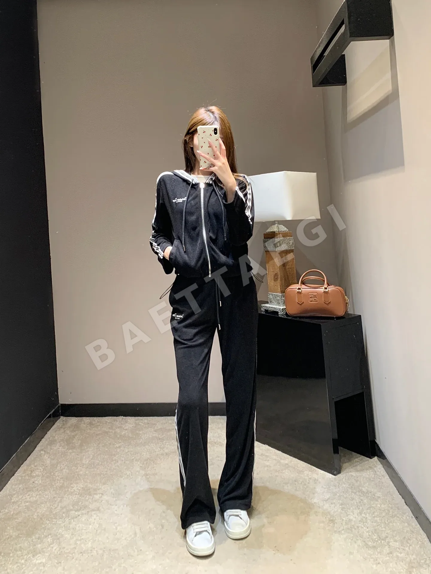 디올 레터 자수 후드 재킷 팬츠 세트 상세 이미지 9