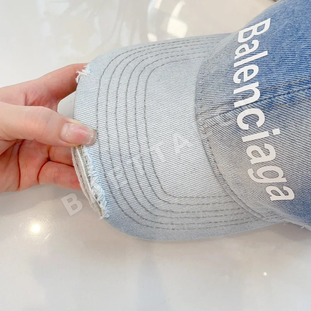 발렌시아가 타이다이 데님 베이스볼캡 상세 이미지 3