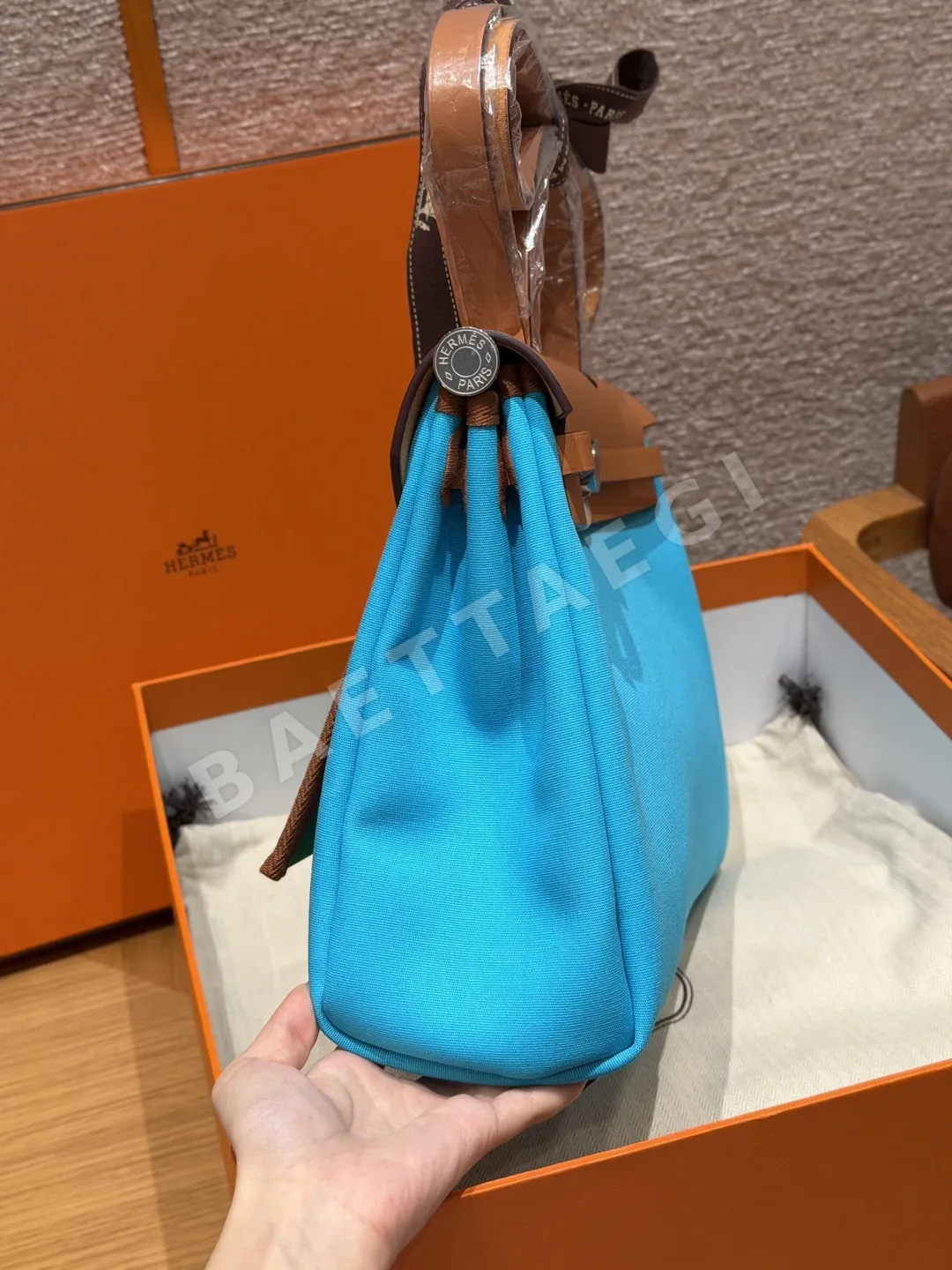 에르메스 하버백 캔버스 가방 상세 이미지 3