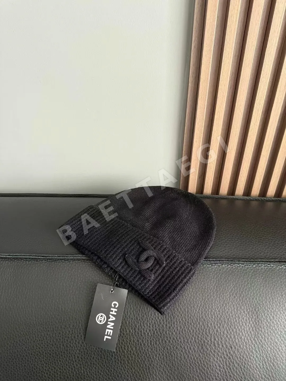 샤넬 울 안감 니트 모자 상세 이미지 6