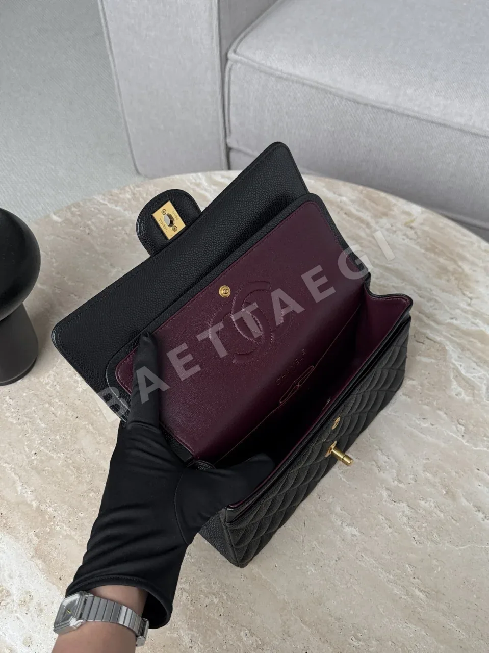 샤넬 가방 블랙 금장 33025