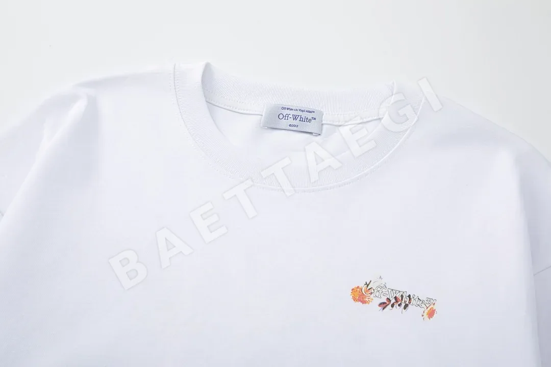 오프화이트 뉴 루즈핏 남성 반팔 티셔츠 상세 이미지 7
