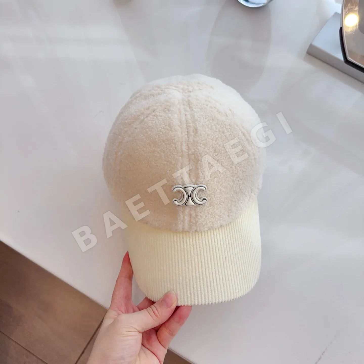 셀린느 시어스킨 램울 베이스볼 모자 상세 이미지 4