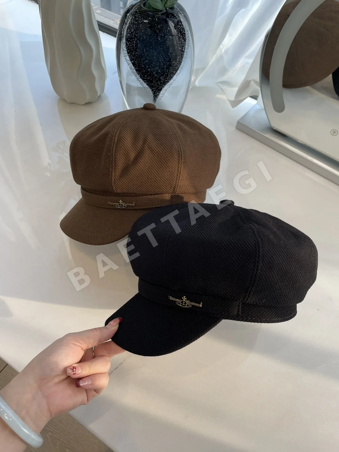 비비안웨스트우드 팔각형 베레모 모자 상세 이미지 9
