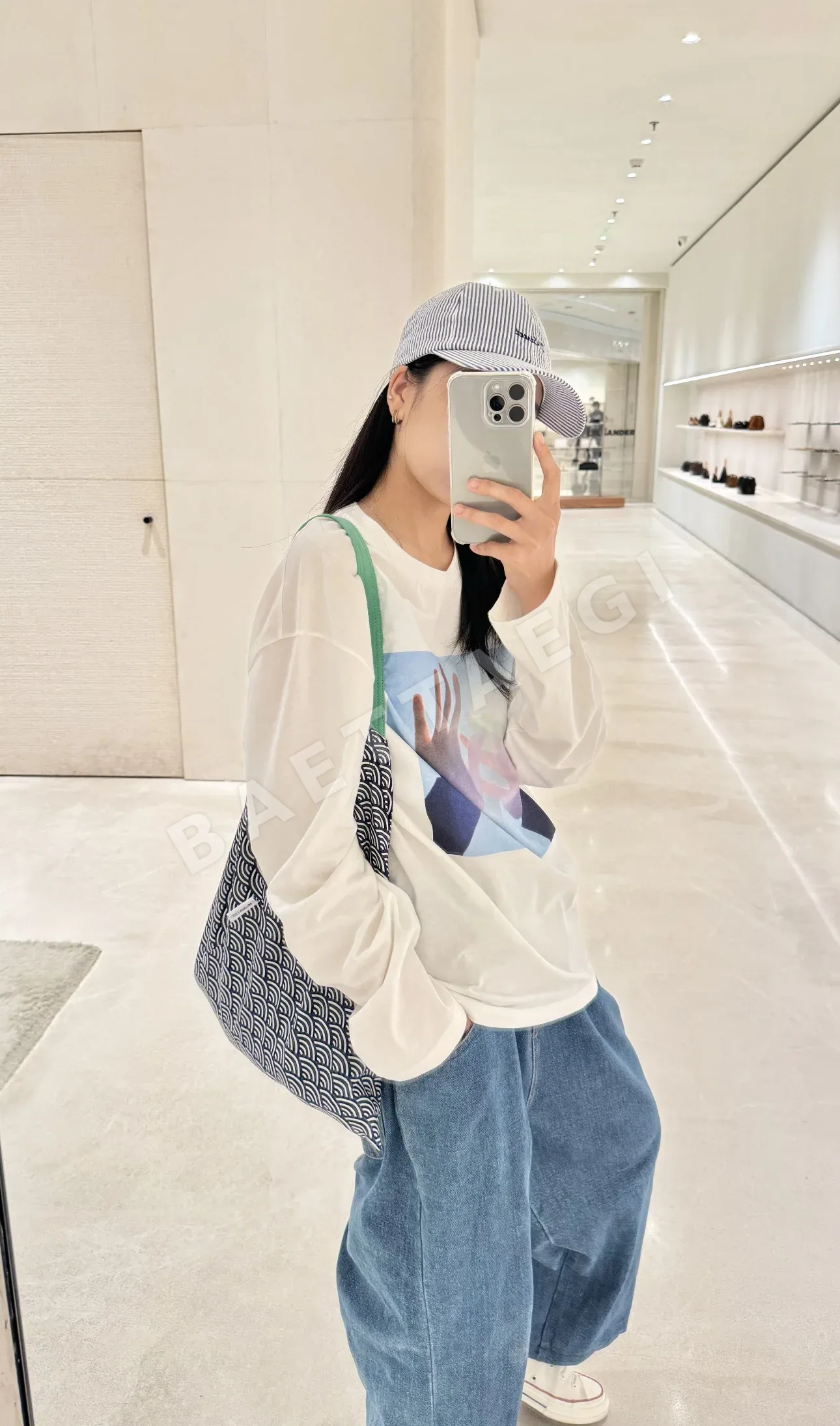 질샌더 블루스카이 긴팔 티셔츠 상세 이미지 14
