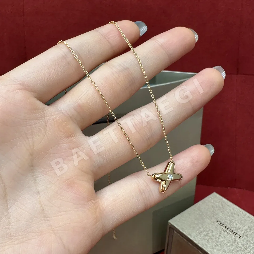 쇼메 쥬 드 리앙 크로스링크 목걸이 상세 이미지 2