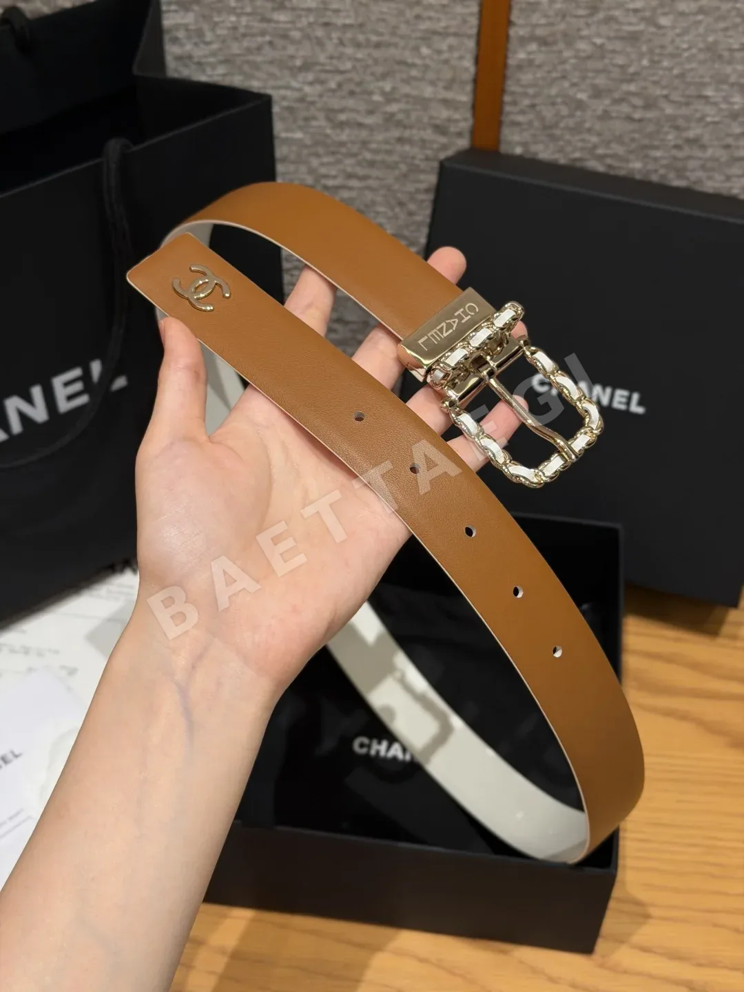 샤넬 카프스킨 메탈 리버시블 벨트 30mm 상세 이미지 7