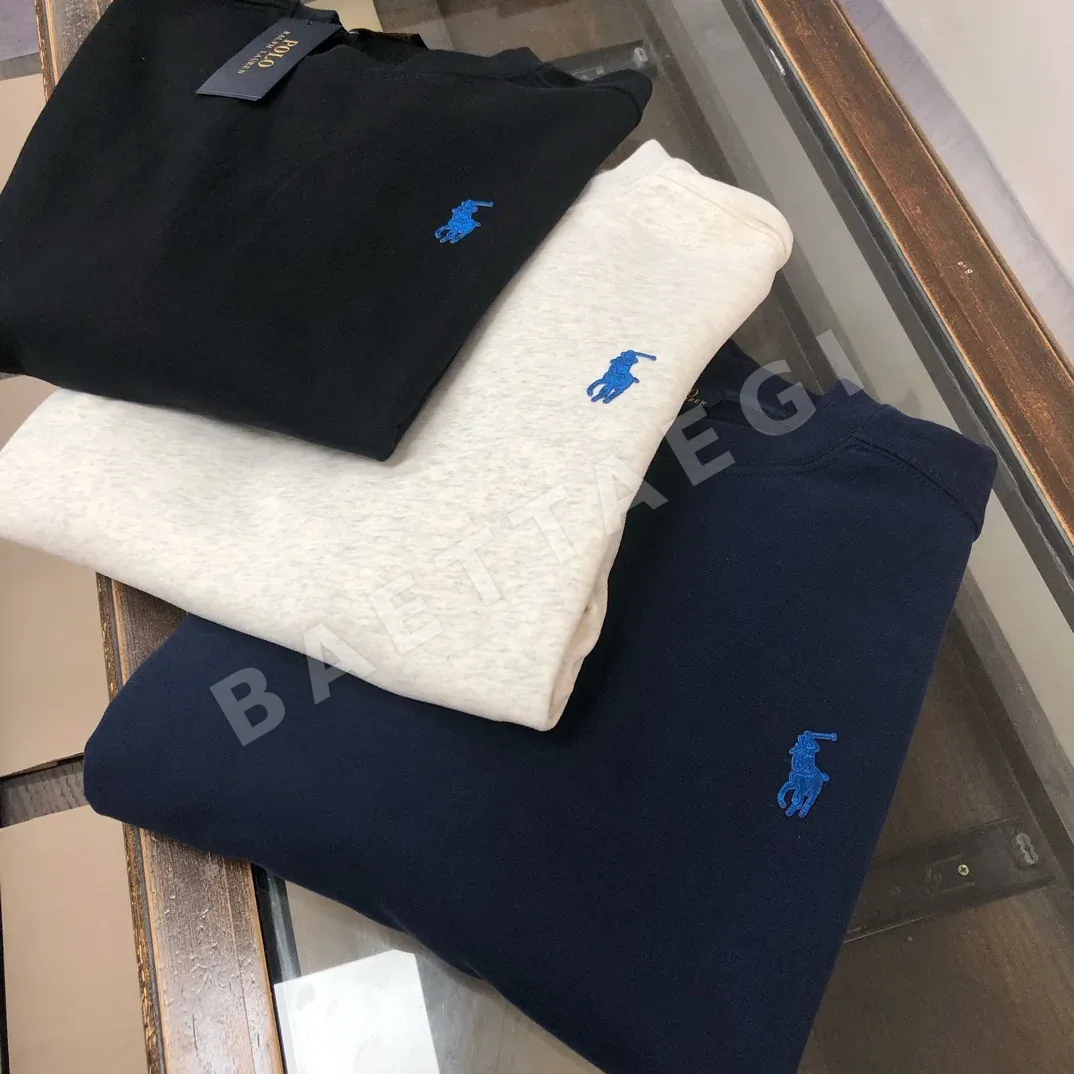 폴로 남성 크루넥 스웨트셔츠 조거 팬츠 세트 상세 이미지 3