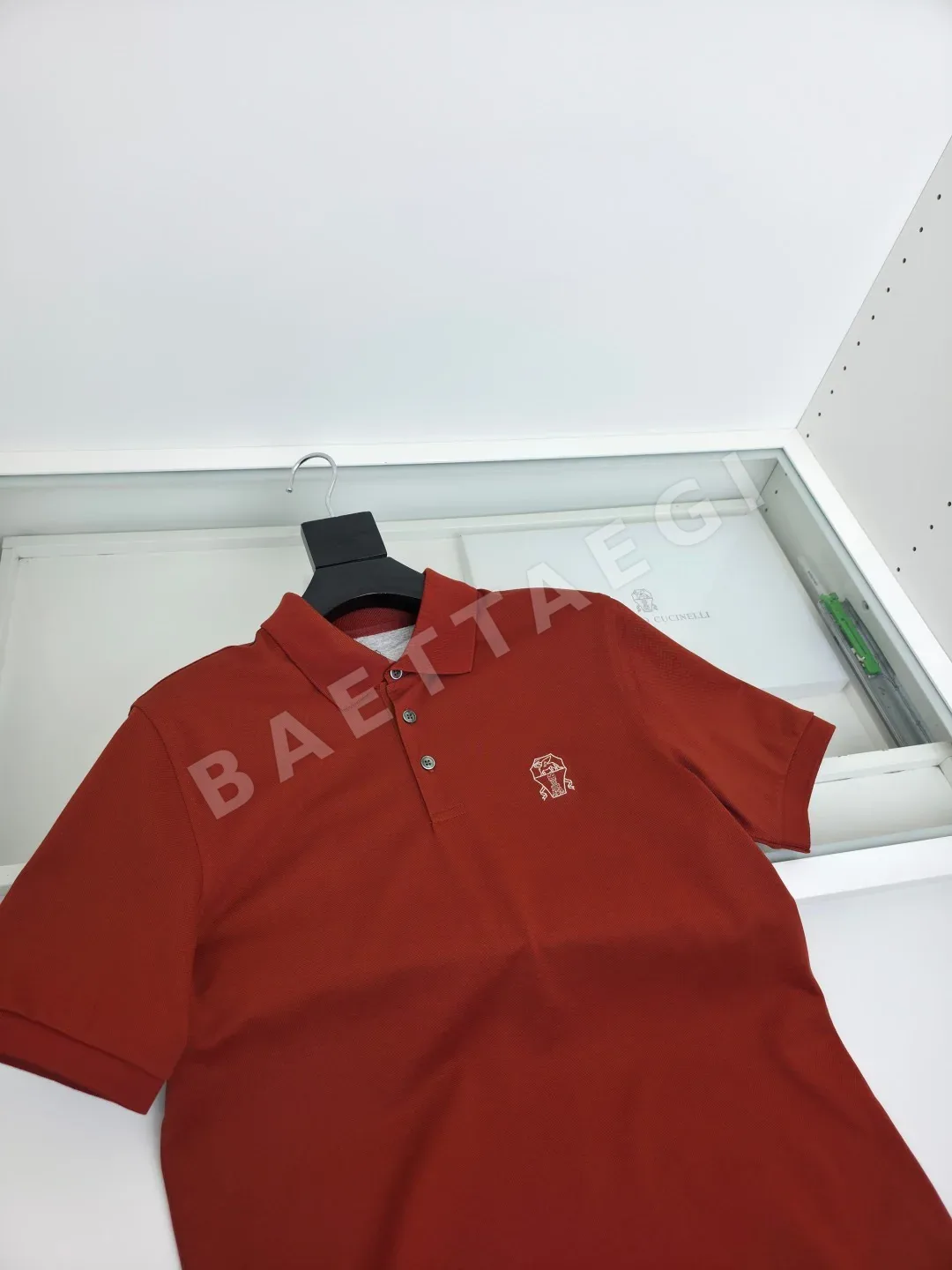 브루넬로쿠치넬리 클래식 폴로셔츠 남성 반팔 상세 이미지 3
