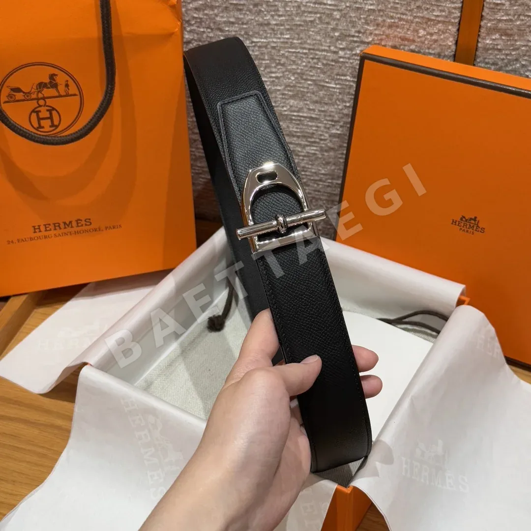 에르메스 앱송 가죽 양면 벨트 상세 이미지 4