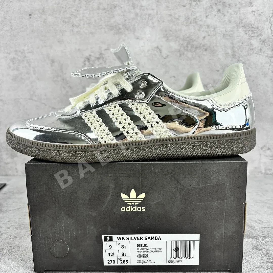 아디다스 [GOD] 삼바 IG8181 200850 Adidas Samba Wales Bonner Silver 상세 이미지 6