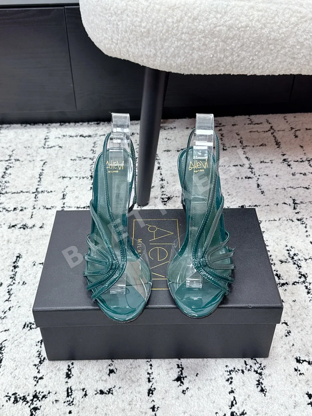 알레비 스트랩 하이힐 뮬 42263