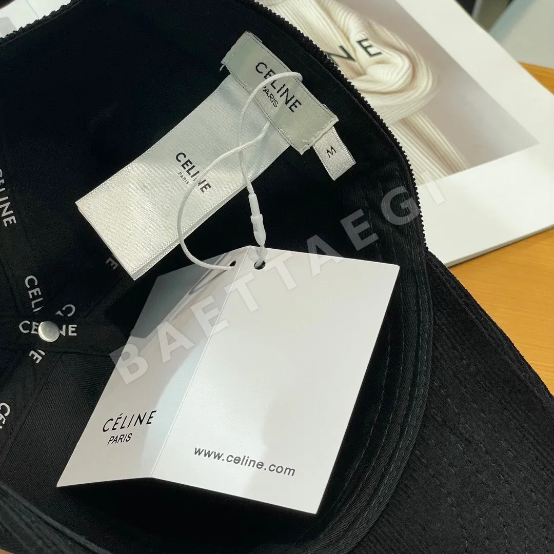 셀린느 개선문 자수 코듀로이 베이스볼캡 상세 이미지 5